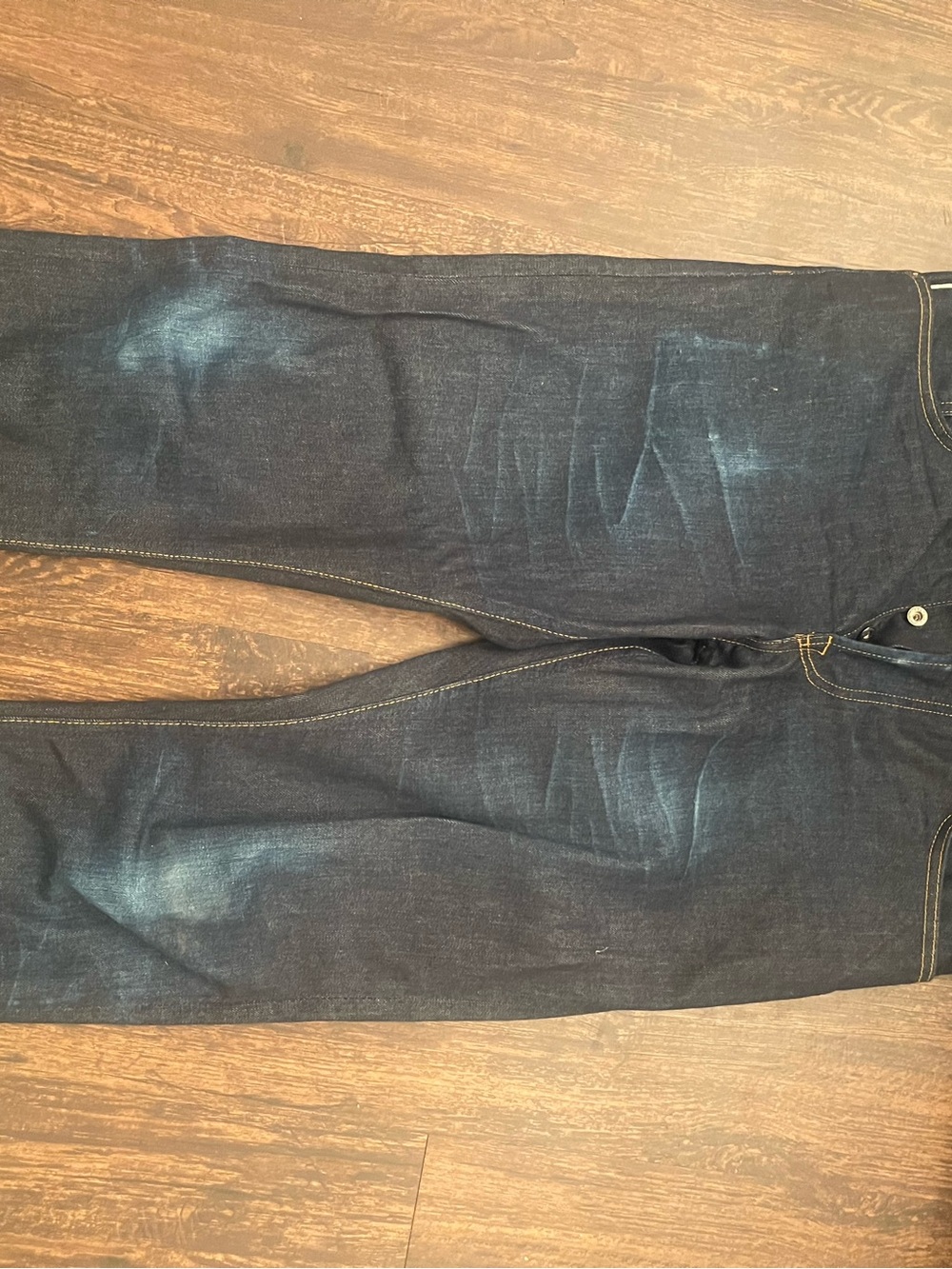 Brave Star Selvedge Denim Jeans – Slim Straight – 34 Waist – Raw Indigo